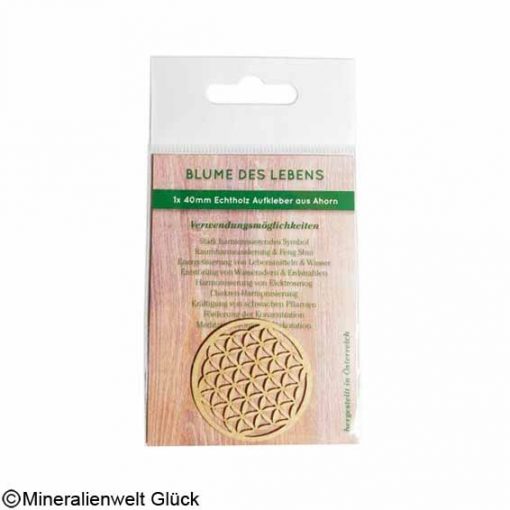 Blume des Lebens Ahorn, Feng Shui, Edelsteine, Heilsteine