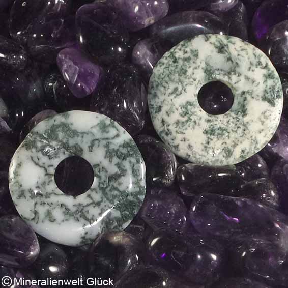 Baumachat Donut, Scheiben, Edelsteine, Heilsteine