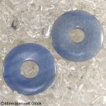 Blauquarz Donut, Donutscheiben, Edelsteine, Heilsteine