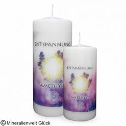 Energiekerze Amethyst, Kerzen, Edelsteine, Heilsteine