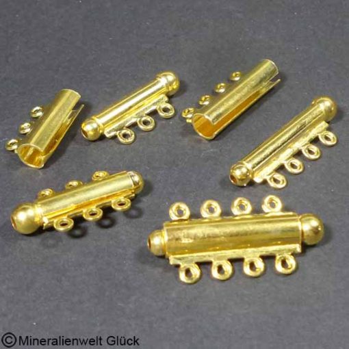 Schiebeschließen mehrreihig, Schmuckanfertigung, Edelsteine, Heilsteine