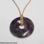 Amethyst Edelstein Donut, Donuscheiben,Mineralien, Edelsteine, Heilsteine