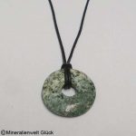 Baumachat Donut 3 cm mit Lederband schwarz Baumachat Donut, Donuts, Mineralien, Edelsteine, Heilsteine