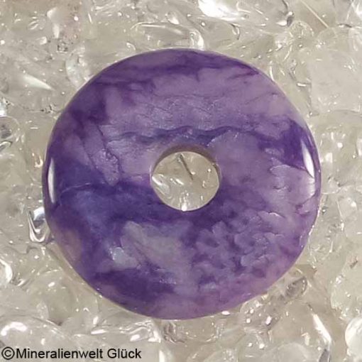 Charoit Edelstein, Donuts, Mineralien, Edelsteine, Heilsteine