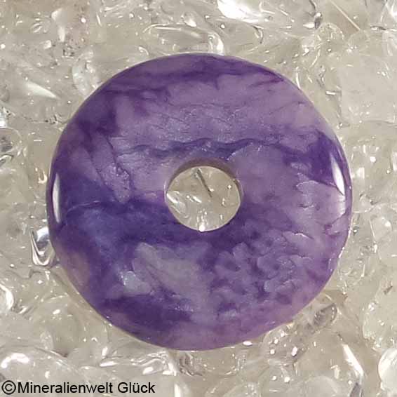 Charoit Edelstein, Donuts, Mineralien, Edelsteine, Heilsteine