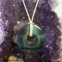 Falkenauge Donut Scheiben, Donuts, Mineralien, Edelsteine, Heilsteine