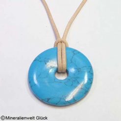 Howlith blau, Donuts, Mineralien, Edelsteine, Heilsteine