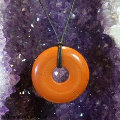 Jaspis Donut Scheiben, Donuts, Mineralien, Edelsteine, Heilsteine