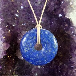 Lapislazuli Edelstein Donut, Donuts, Mineralien, Edelsteine, Heilsteine