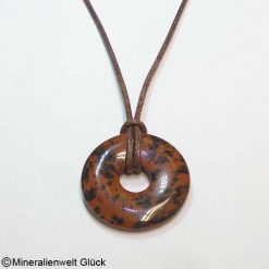 Mahagoniobsidian Donut 3 cm, Donuts, Mineralien, Edelsteine, Heilsteine