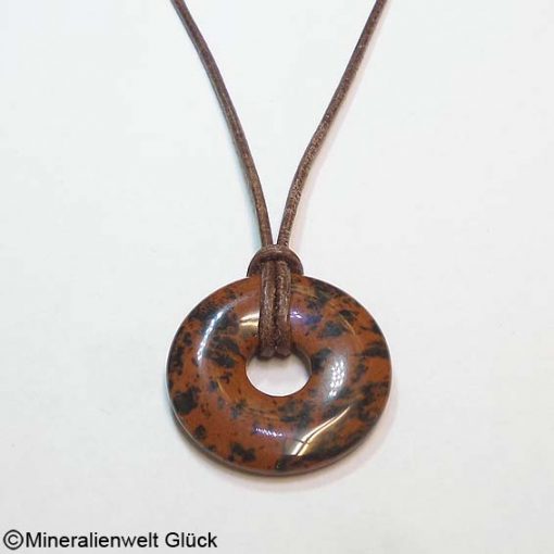 Mahagoniobsidian Donut 3 cm, Donuts, Mineralien, Edelsteine, Heilsteine
