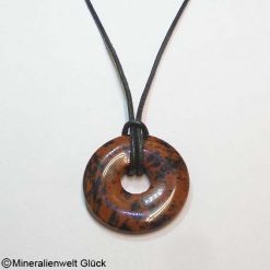 Mahagoniobsidian Donut 3 cm, Donuts, Mineralien, Edelsteine, Heilsteine