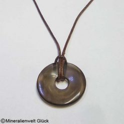 Rauchquarz Donut, Donutscheiben, Mineralien, Edelsteine, Heilsteine