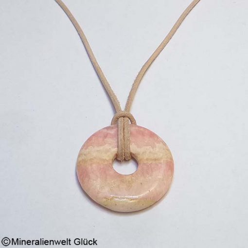 Rhodochrosit Donut, Donutscheiben, Mineralien, Edelsteine, Heilsteine