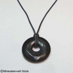 Schungit Donut, Donutscheiben, Mineralien, Edelsteine, Heilsteine