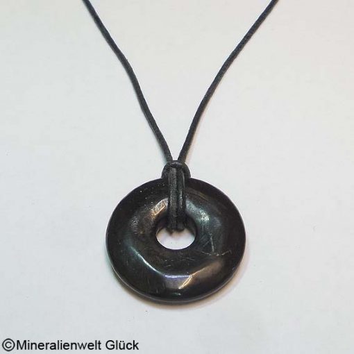 Schungit Donut, Donutscheiben, Mineralien, Edelsteine, Heilsteine