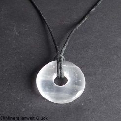 Selenit Donut, Donutscheiben, Mineralien, Edelsteine, Heilsteine