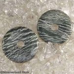 Silberauge Donut, Donutscheiben, Mineralien, Edelsteine, Heilsteine