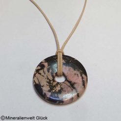 Rhodonit Donut, Donutscheiben, Mineralien, Edelsteine, Heilsteine