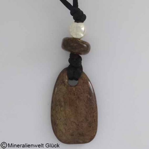 Kraftstein Bronzit, Anhänger, Edelsteine, Heilsteine