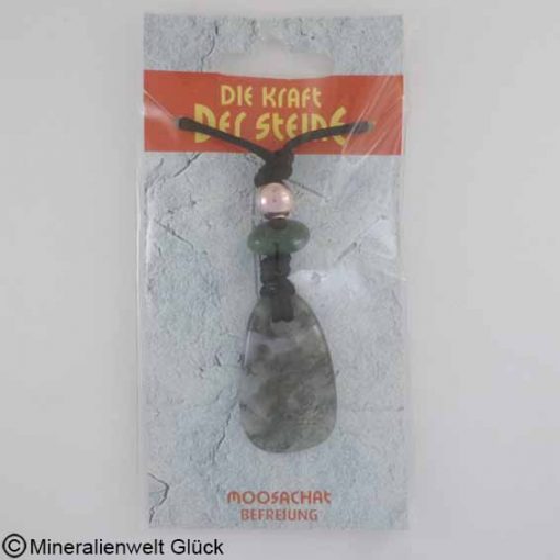 Kraftstein Moosachat, Anhänger, Edelsteine, Heilsteine