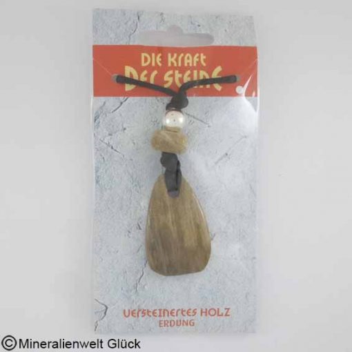 Kraftstein versteinertes Holz, Anhänger, Edelsteine, Heilsteine