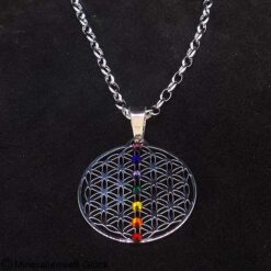 Blume Chakra, Edelstahl, Schmuck, Edelsteine, Heilsteine