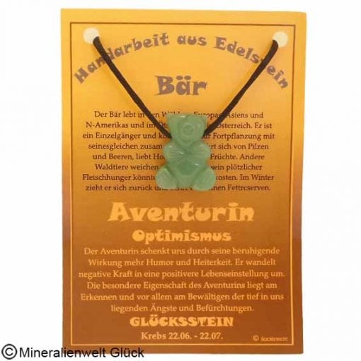 Aventurin Bär, Sternzeichen, Edelsteine, Heilsteine