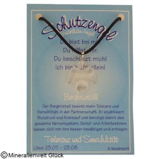Bergkristall Schutzengel, Sternzeichen, Edelsteine, Heilsteine