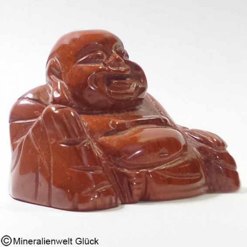 Jaspis rot Buddha, Dalai Lama, Edelsteinfigur, Edelsteine, Heilsteine