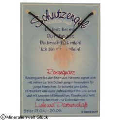 Rosenquarz Schutzengel, Sternzeichen, Edelsteine, Heilsteine