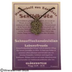 Schneeflockenobsidian Schildkröte, Sternzeichen, Edelsteine, Heilsteine