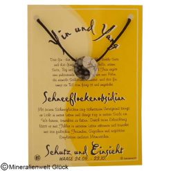 Schneeflockenobsidian Yin Yang, Sternzeichen, Edelsteine, Heilsteine