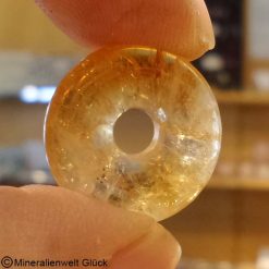 Citrin Donut Scheiben, Mineralien, Edelsteine, Heilsteine