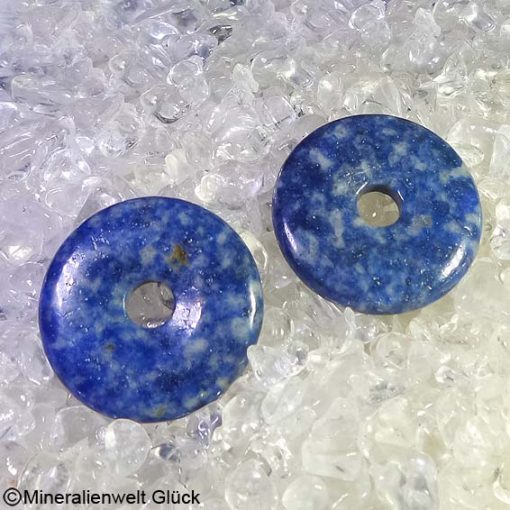 Lapislazuli Donutscheiben, Edelsteinscheiben, Mineralien, Edelsteine, Heilsteine