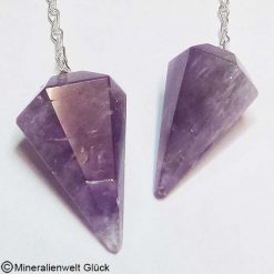 Amethyst Pendel, Edelsteine, Mineralien