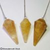 Goldquarz Pendel, Edelsteine, Mineralien