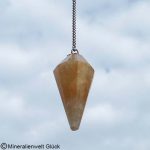 Goldquarz Pendel, Edelsteine, Mineralien