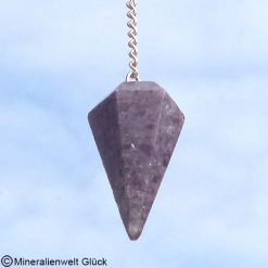 Lepidolith Pendel, Mineralien, Edelsteine