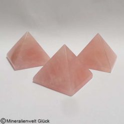 Edelsteinpyramide Rosenquarz, Edelsteine, Mineralien