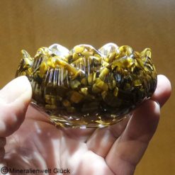 Tigerauge Teelichthalter, Edelsteine, Mineralien