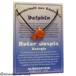 Roter Jaspis Delphin, Edelsteine, Mineralien