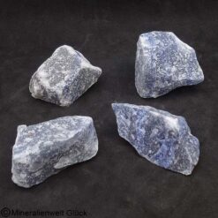 Blauquarz Rohkristall, Edelsteine, Mineralien, Heilsteine
