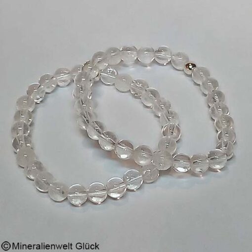 Bergkristall Kugelarmband, Edelsteine, Mineralien